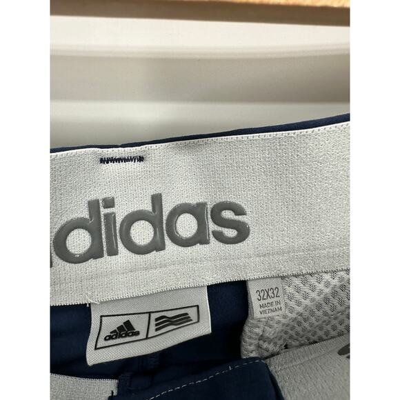 Adidas Pants Men 32x32* Navy Blue Golf Active Button Front Outdoors - Picture 8 of 9